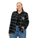 Dark Gray Flannel Button-down Double Breast Pocket