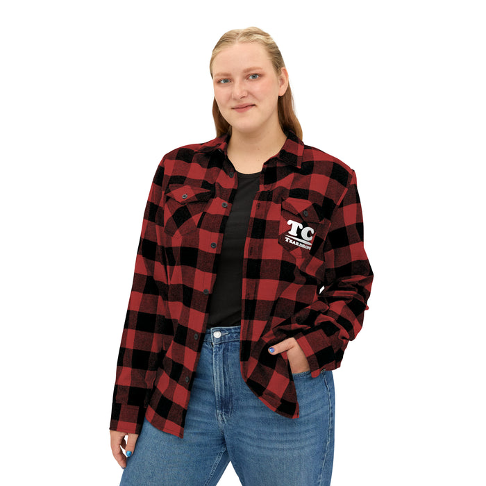 Flannel Button-down TC-Tee Pocket Logo