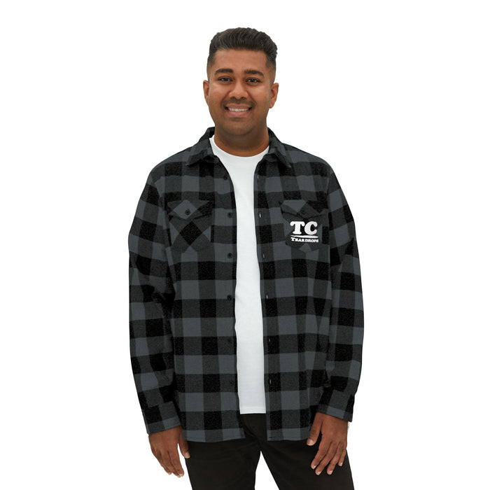Flannel Button-down TC-Tee Pocket Logo