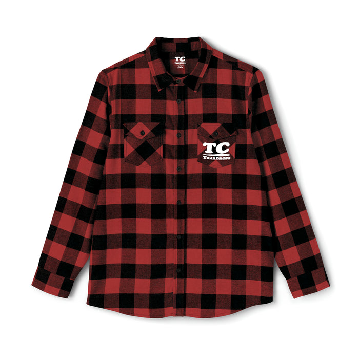 Flannel Button-down TC-Tee Pocket Logo