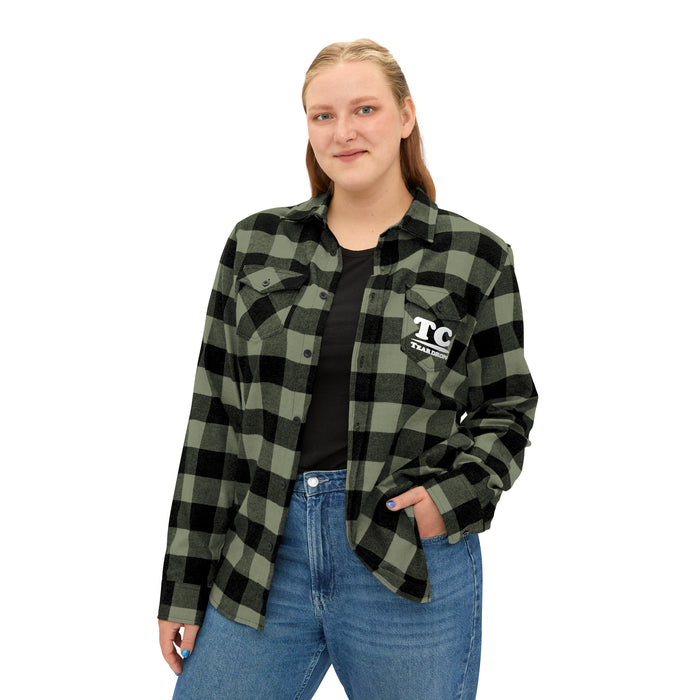 Flannel Button-down TC-Tee Pocket Logo