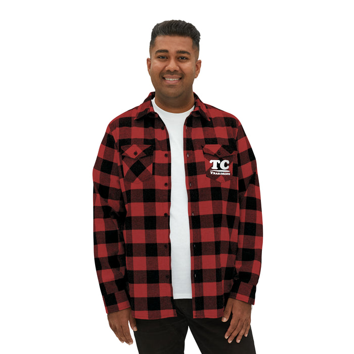 Flannel Button-down TC-Tee Pocket Logo