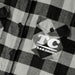 Up-Close View Black Flannel Breast Pocket TCTeardrops Logo